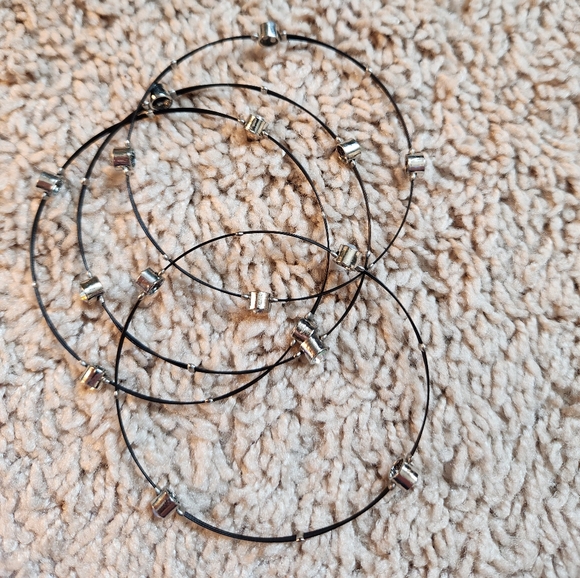 Set of 4 Guitar String and Gemstone Bracelets - Picture 2 of 4